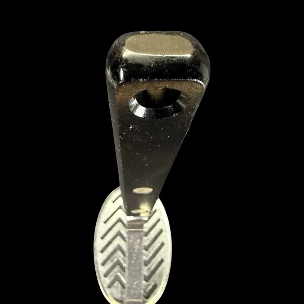 Vintage Ekco Forge Stainless Steel Potato Masher‎ Hand Press Black Handle